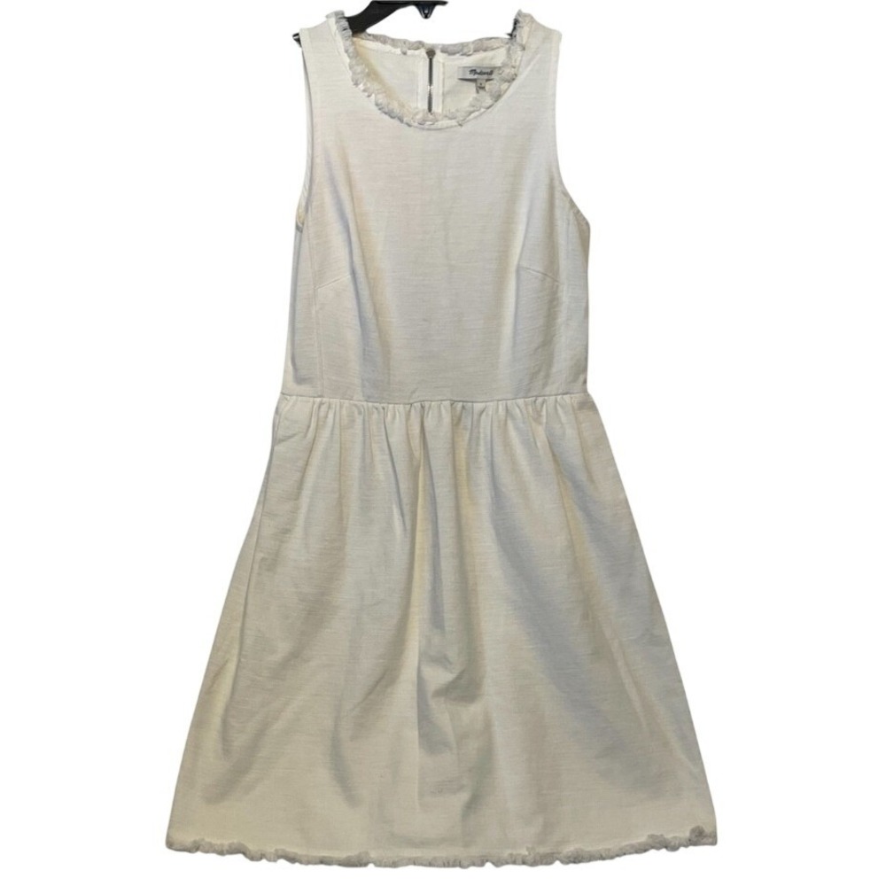 Madewell White Dress with Pockets Size Small